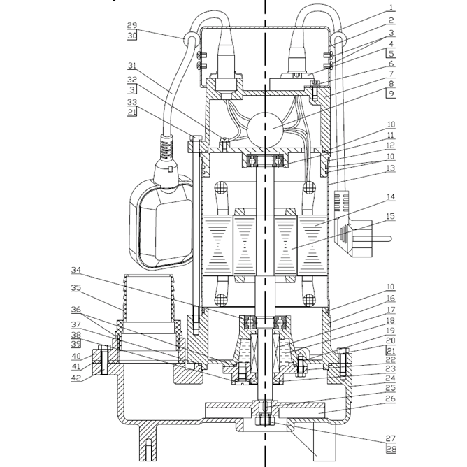 Насос фекальный НПФ-750